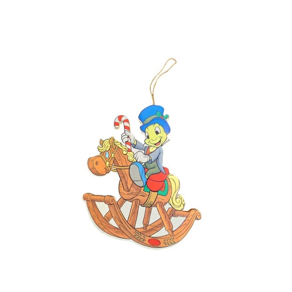 Disney Vintage Pair Of Minnie Mouse & Jiminy Cricket Christmas Ornaments - Picture 3 of 9